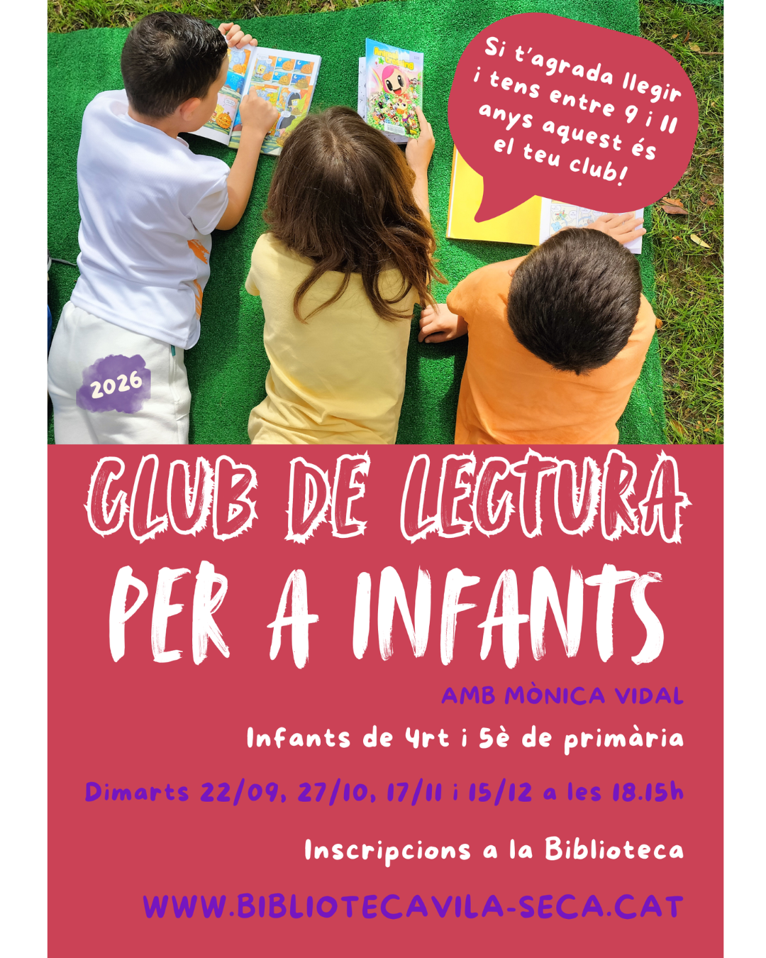 Nous clubs de lectura per a infants a la Biblioteca