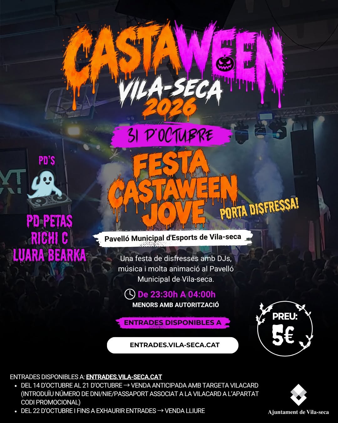 El Castaween Jove Vila-seca torna el proper 31 d'octubre al Pavelló