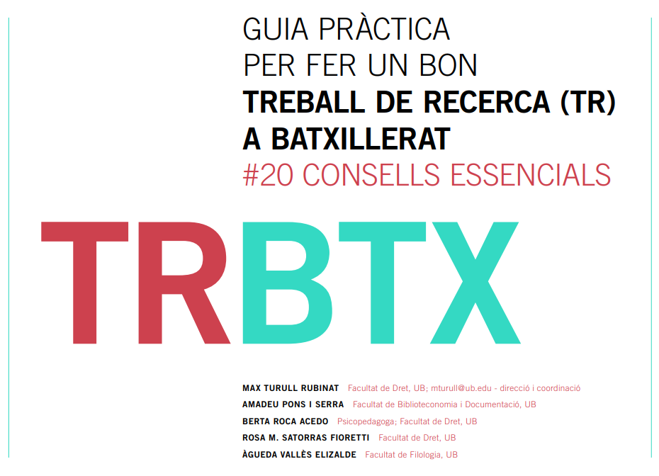 Guia pràctica per fer un bon treball de recerca