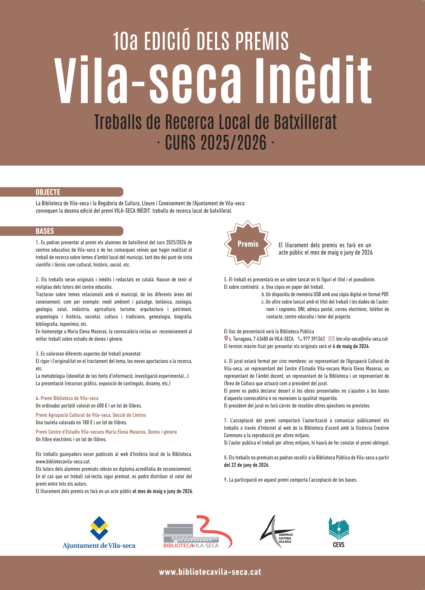 Premis Vila-seca Inèdit