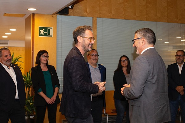 Vila-seca rep la visita institucional de Miquel Sàmper, conseller d’Empresa i Treball de la Generalitat de Catalunya