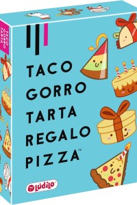 Taco, gorro, tarta, regalo, pizza